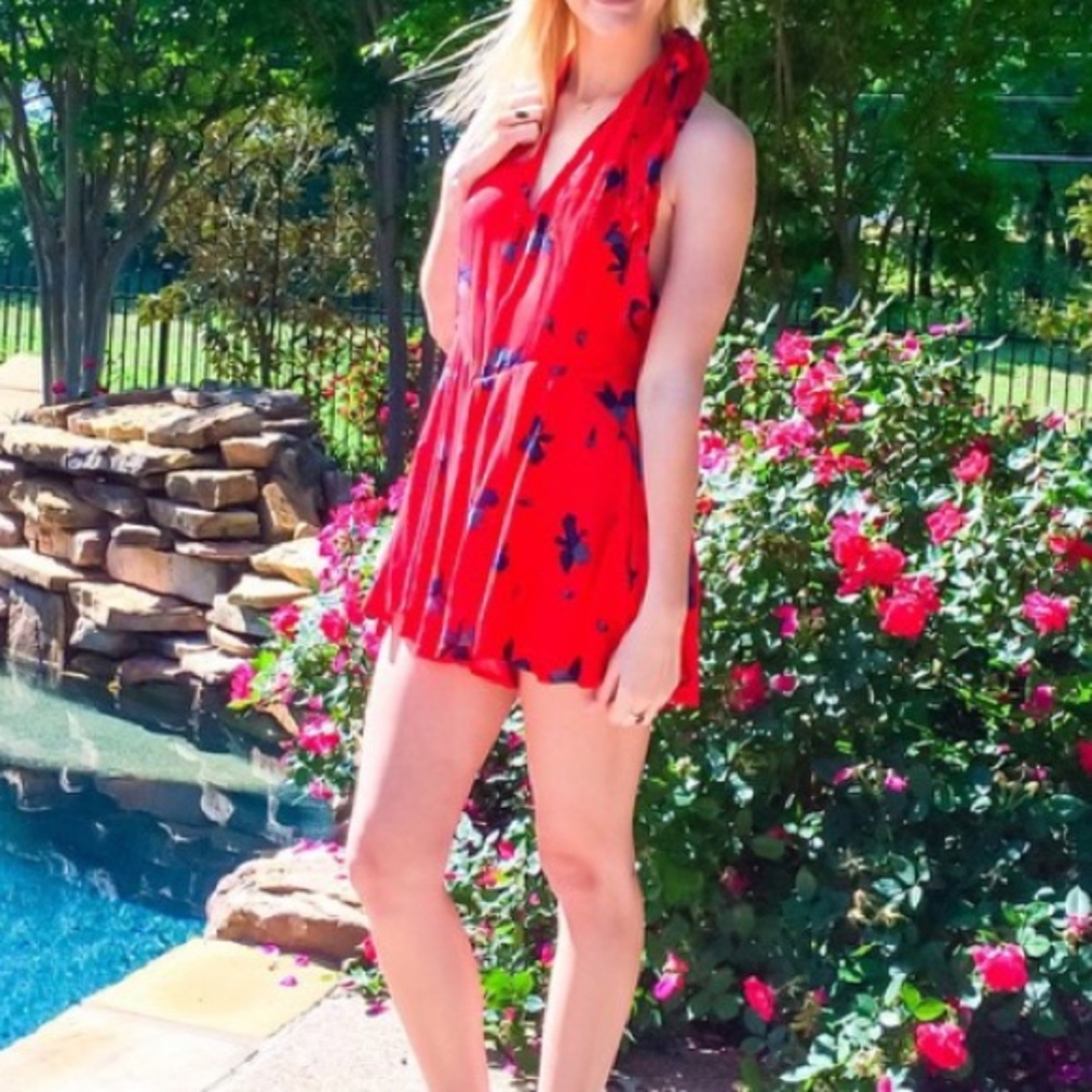 Free People Smooth Talker Floral Romper